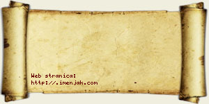 Una Živanović vizit kartica